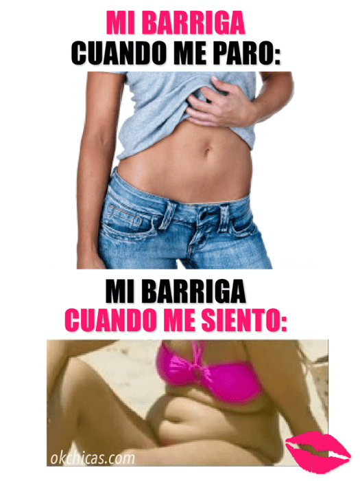  expectativa vs realidad mujer con rollitos en la panza 