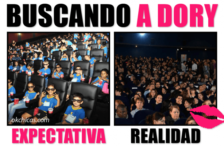  expectativa vs realidad premiere de pelicula en el cine dory