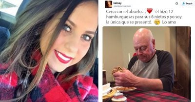 Esta triste imagen de una chica y su abuelo está volviendo loco a todo el mundo