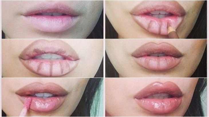 maquillaje para labios inspirado en kylie jenner 