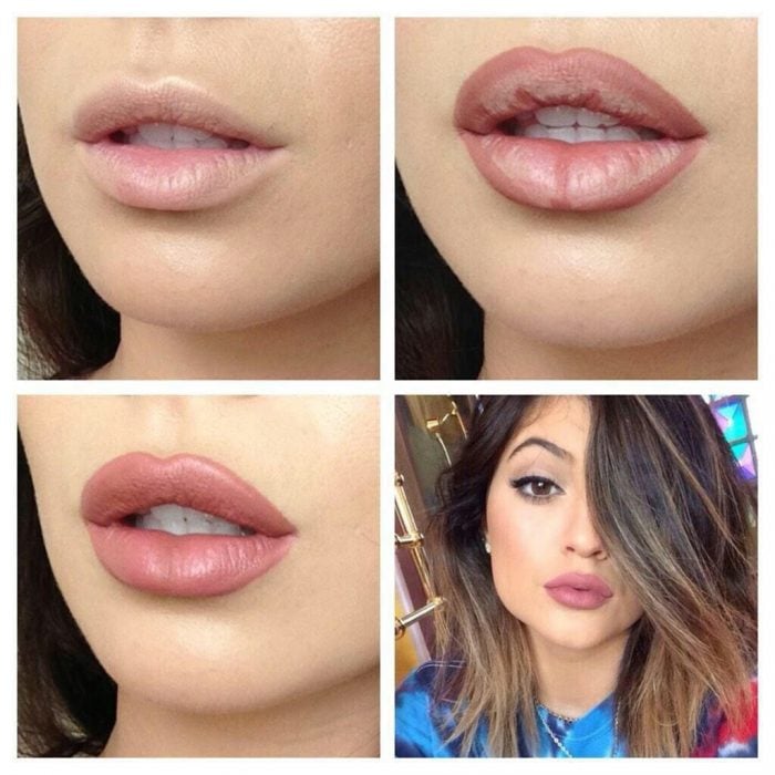 maquillaje para labios inspirado en kylie jenner 