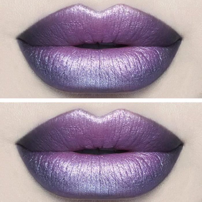 labios morado lila nacarado 