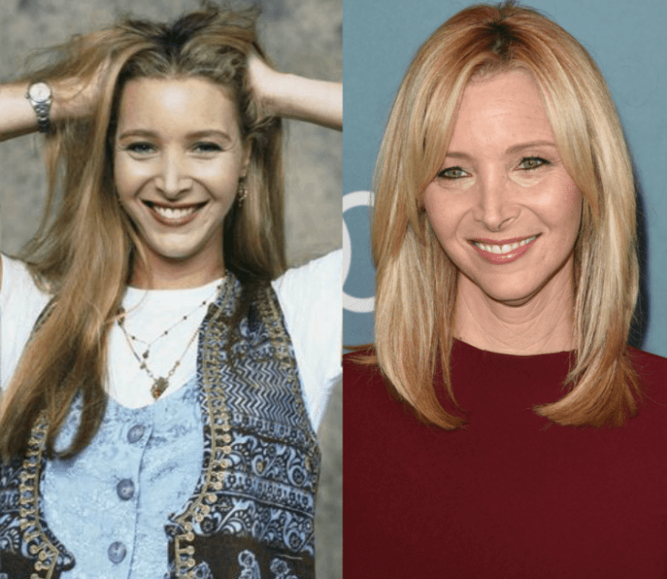 pheobe - lisa kurdow personajes de friends antes y despues 