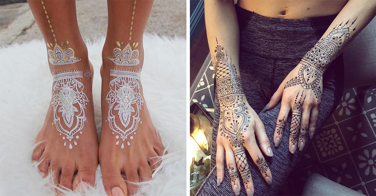 25 tatuajes temporales y de henna que morirás por tener