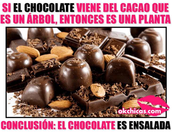 meme okchicas chocolates y dulces 