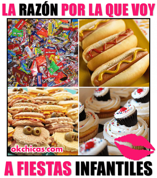 meme okchicas comida pasteles y hot dog 