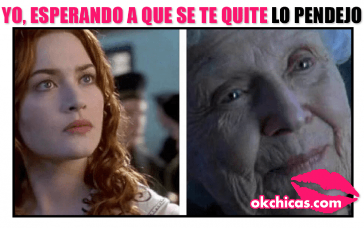 meme ok chicas chica joven y vieja antes y despues 