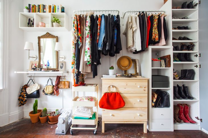 closet bien organizado