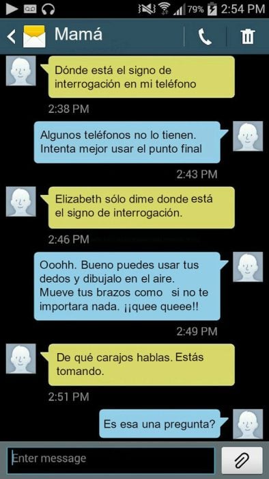 Hija le hace bromas pesadas a su madre por mensajes de texto 