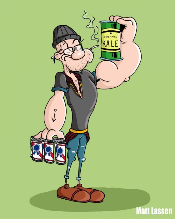 Popeye hipster 