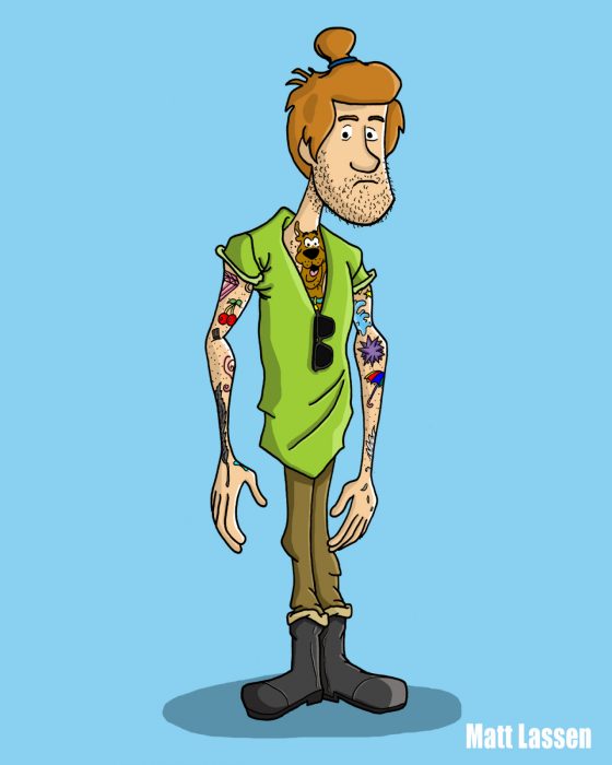 Shaggy, Scobby Doo Hipster 