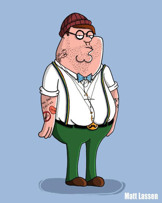 Peter Griffin, Family Guy hipster