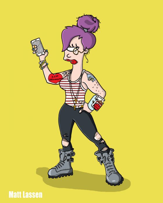  Leela, Futurama hipster 