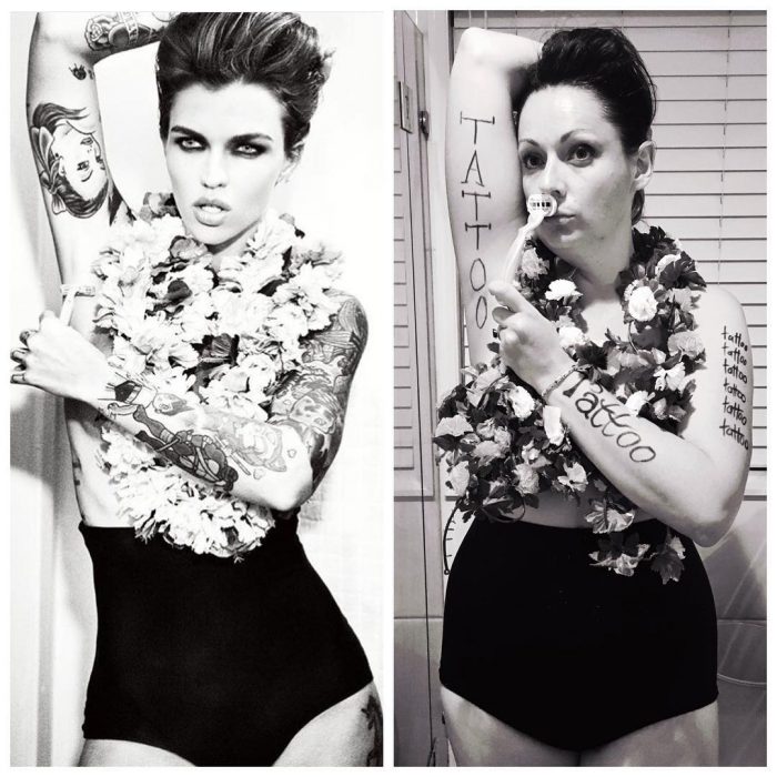 Celeste Barber imitando a ruby rose