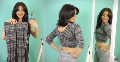 Esta chica comenzó a cortar sus leggings de una forma inusual… ¡Es toda una genio!