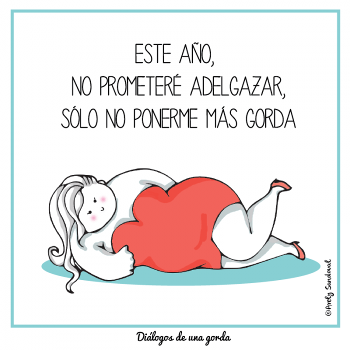 Ilustraciones de una chica gordita recostada