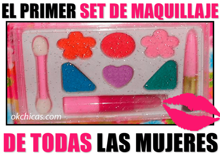 meme ok chicas set primer maquillaje de niñas 90s 