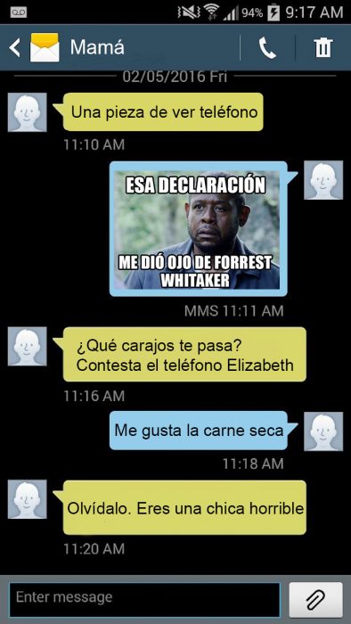 Hija le hace bromas pesadas a su madre por mensajes de texto 