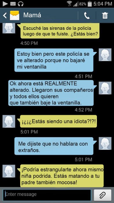 Hija le hace bromas pesadas a su madre por mensajes de texto 