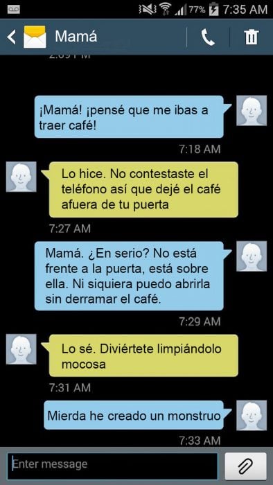 Hija le hace bromas pesadas a su madre por mensajes de texto 