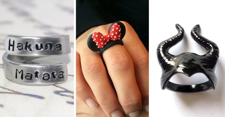 Anillos inspirados en las películas de Disney que le encantarán a tu niña interior