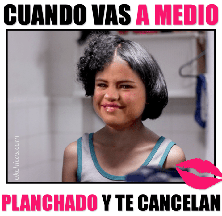 memes ok chicas niña llorando con cabello chino y lacio