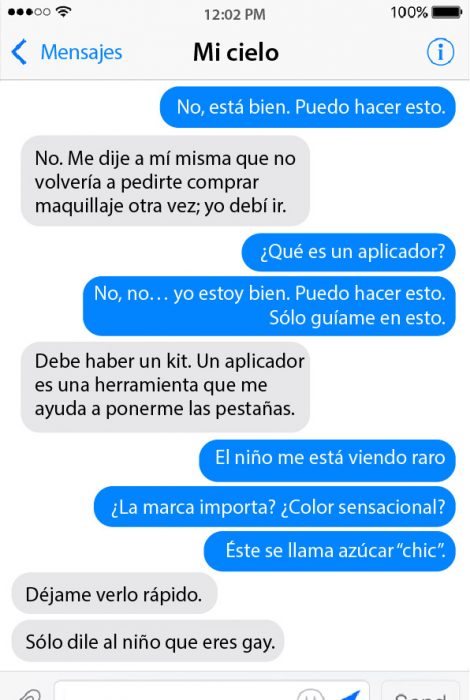 conversacion en chat de pareja discutiendo