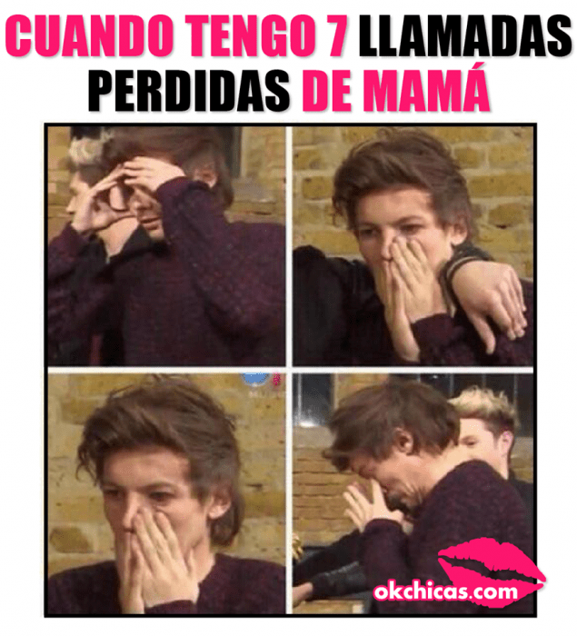 meme okchicas cuando tienes llamadas perdidas de tu mamá 