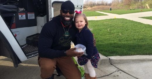 Esta niña recibió el mejor regalo de cumpleaños ¡Conocer al conductor del camión de basura!