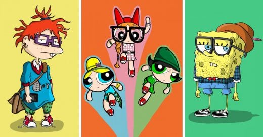 18 Personajes de tus caricaturas favoritas recreados con un increíble estilo hipster