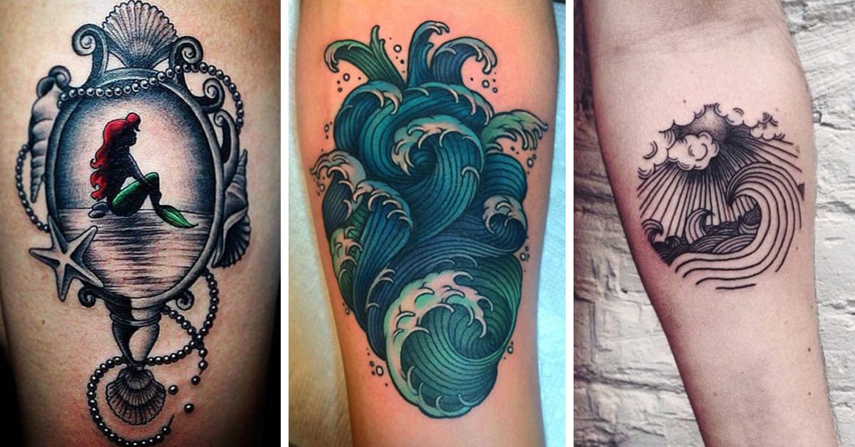 25 tatuajes pequeños y bonitos para mujeres que aman el mar