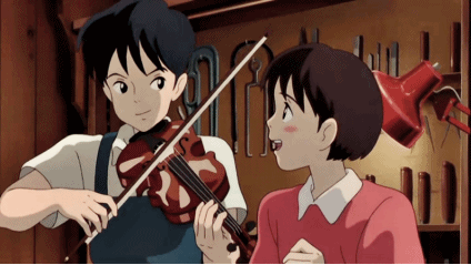 gif par de jovenes tocando el violin 