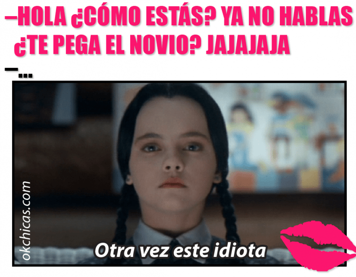 meme ok chicas niña enojada con trenzas 