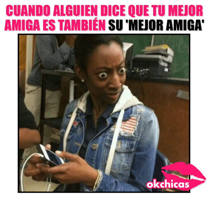 meme ok chicas mujer morena con ojos muy abiertos 