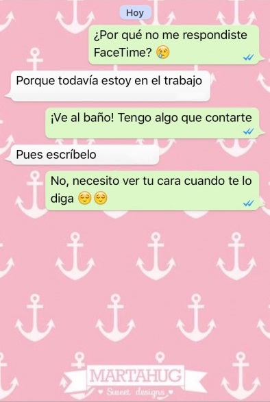 captura de pantalla conversación