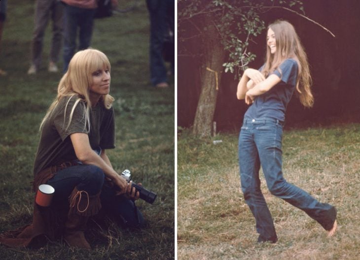 chicas en Woodstock