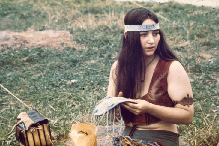 chica en Woodstock