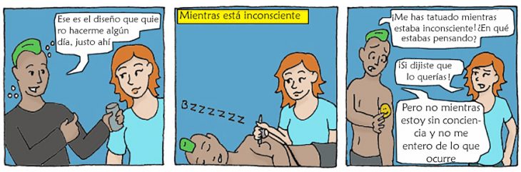 cómic violación y consentimiento