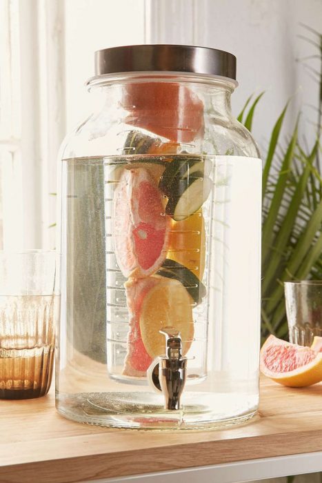 dispensador de agua con infusion de frutas 