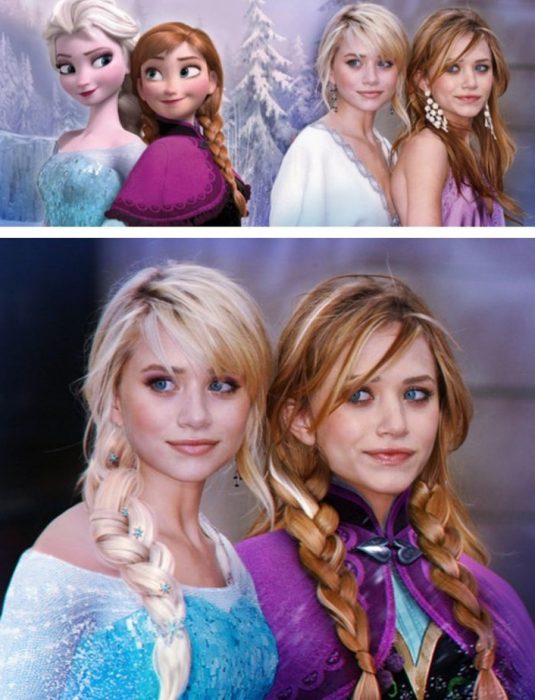 hermanas gelemas y princesas de dinsey frozen 