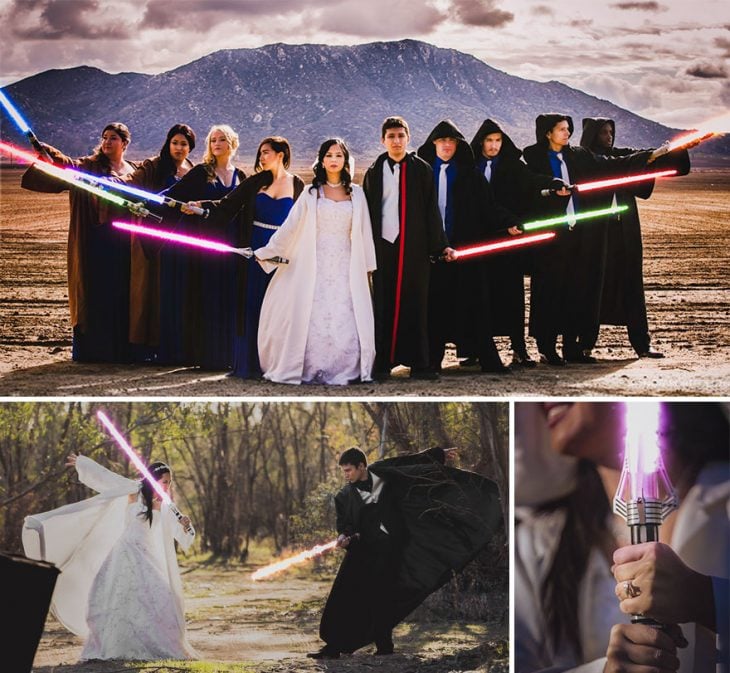 Fotos sesión de boda al estilo Star Wars 