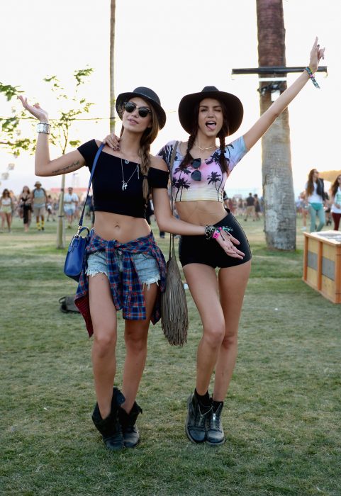 Chicas en el festival de coachella