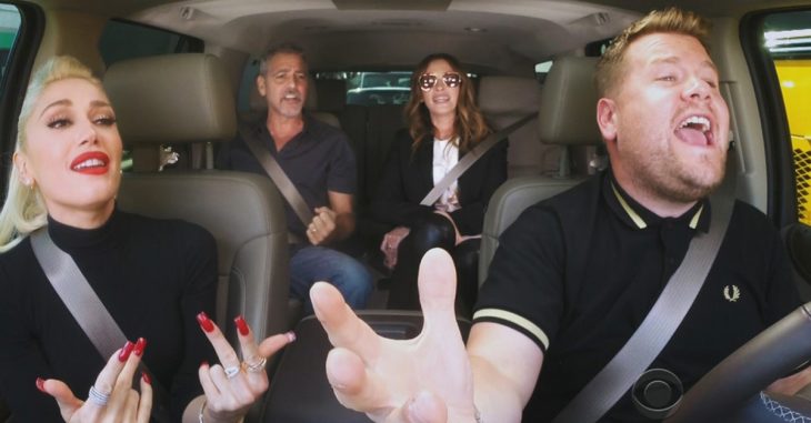 Gwen Stefani, George Clooney y Julia Roberts enloquecieron al mundo en ‘Karaoke en el auto’