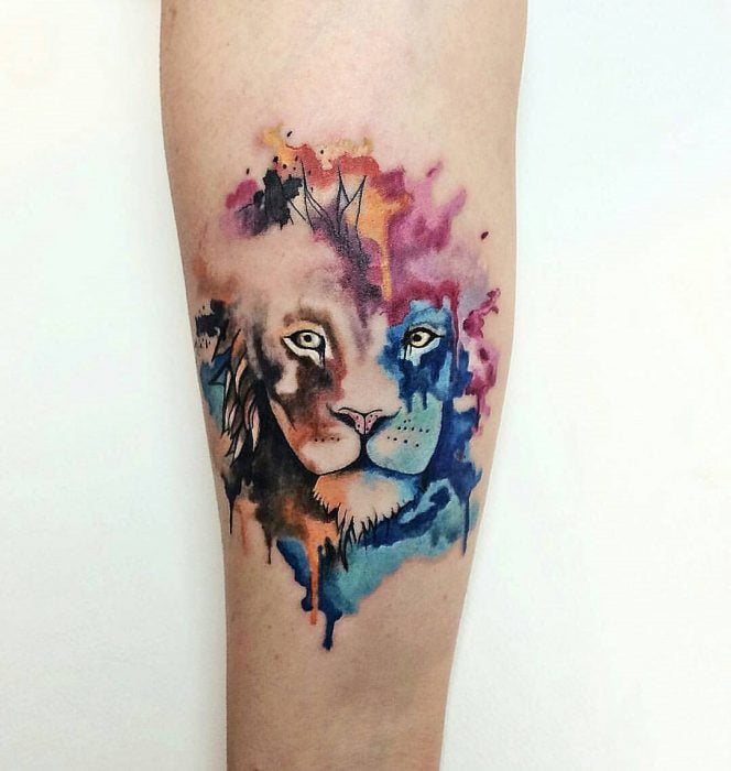 Tatuaje de león 