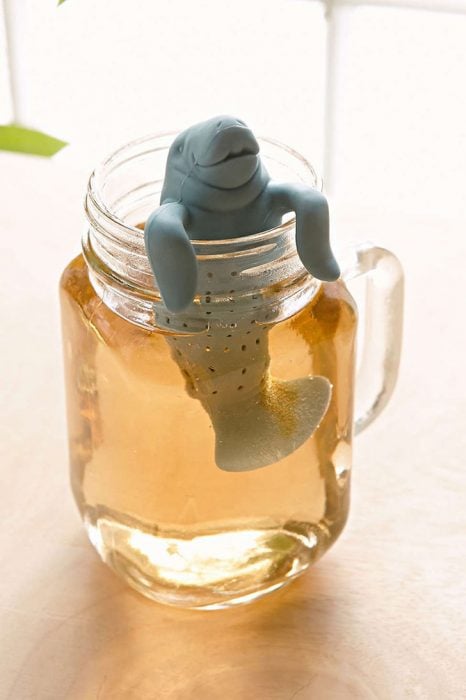 Dispensador de té en forma de león marino 