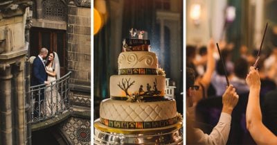 Esta pareja tuvo una mágica boda inspirada en Harry Potter y ningún muggle fue invitado