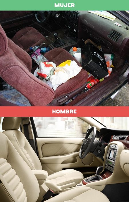 DIFERENCIAS HOMBRES MUJERES - Carro de mujers y carro de hombres