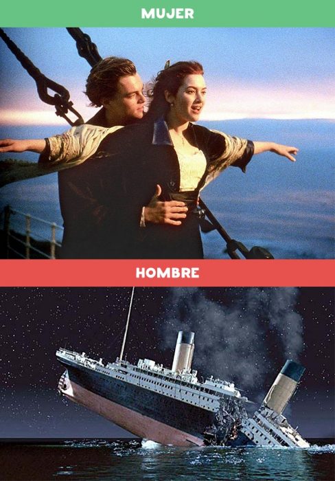 DIFERENCIAS HOMBRES MUJERES - Porqué a las mujeres les gusta ver Titanic y porqué a los hombres les gusta ver Titanic