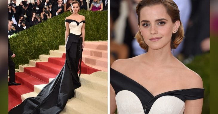 Emma Watson esa vestido hecho de basura