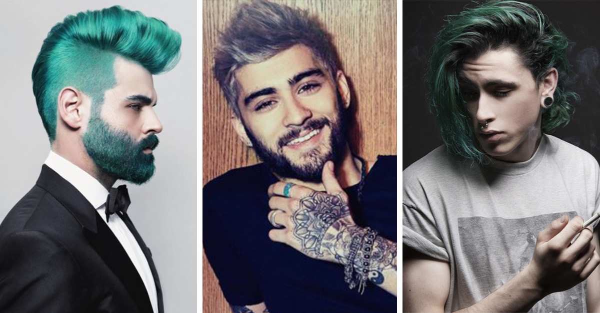 15 Fotos De Hombres Con El Cabello Teñido De Colores